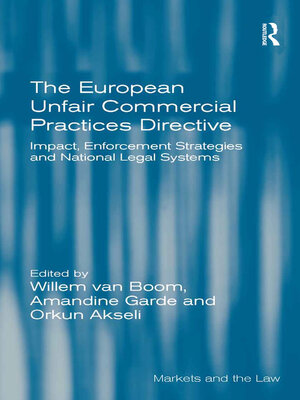 cover image of The European Unfair Commercial Practices Directive